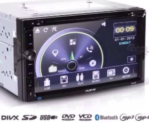 Double DIN 7" HD Touch Screen Car DVD Player Bluetooth iPod USB Aux & SD 2 Din
