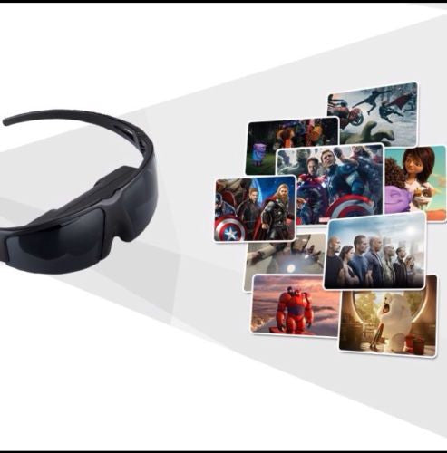 52 inch Wide Screen Virtual Video Glasses Eyewear Mobile Private Cinema Theater