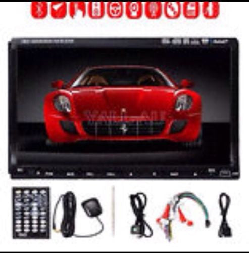 HD 7" Double 2 DIN Car DVD GPS Player Stereo Head Unit Sat Nav TouchScreen Radio