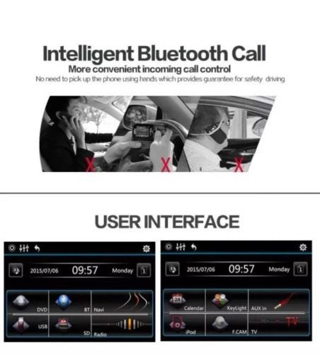 7'' HD 2DIN Car In Dash Stereo Radio Bluetooth FM MP5 Touch Screen Radio Player