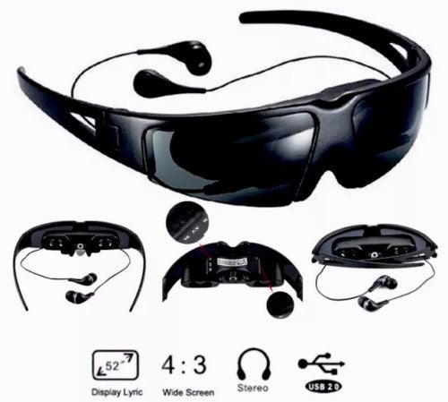 52 inch Wide Screen Virtual Video Glasses Eyewear Mobile Private Cinema Theater